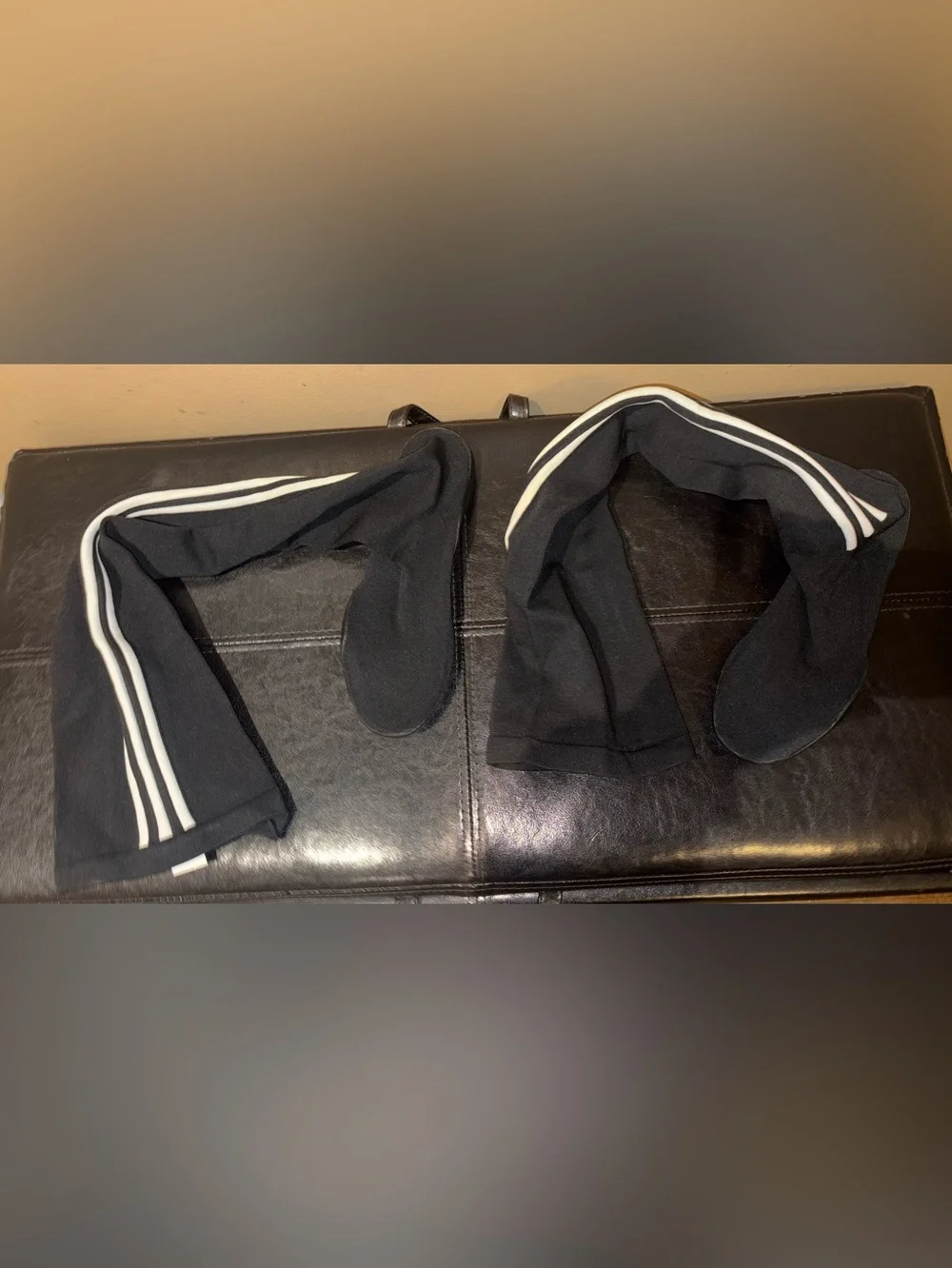 Jeremy Scott x Adidas Black and White Knee-High Sport Socks Booties